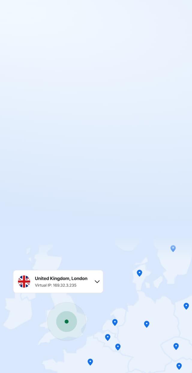 Mapa de acceso a contenido mediante VPN